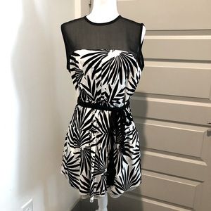 Diane von Furstenburg Silk & Velvet Sleeveless Dress WITH Pockets!!